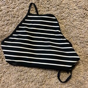 Striped swim top